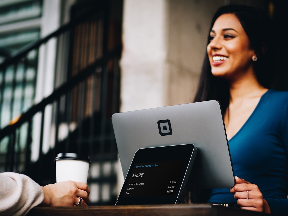 Business outreach strategy on laptop