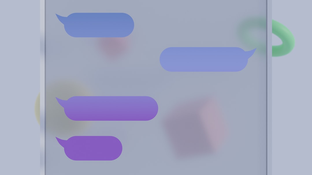 Smartphone showing automated message notifications