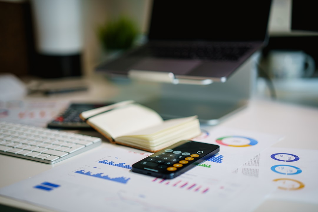 Calculator and financial planning tools on desk