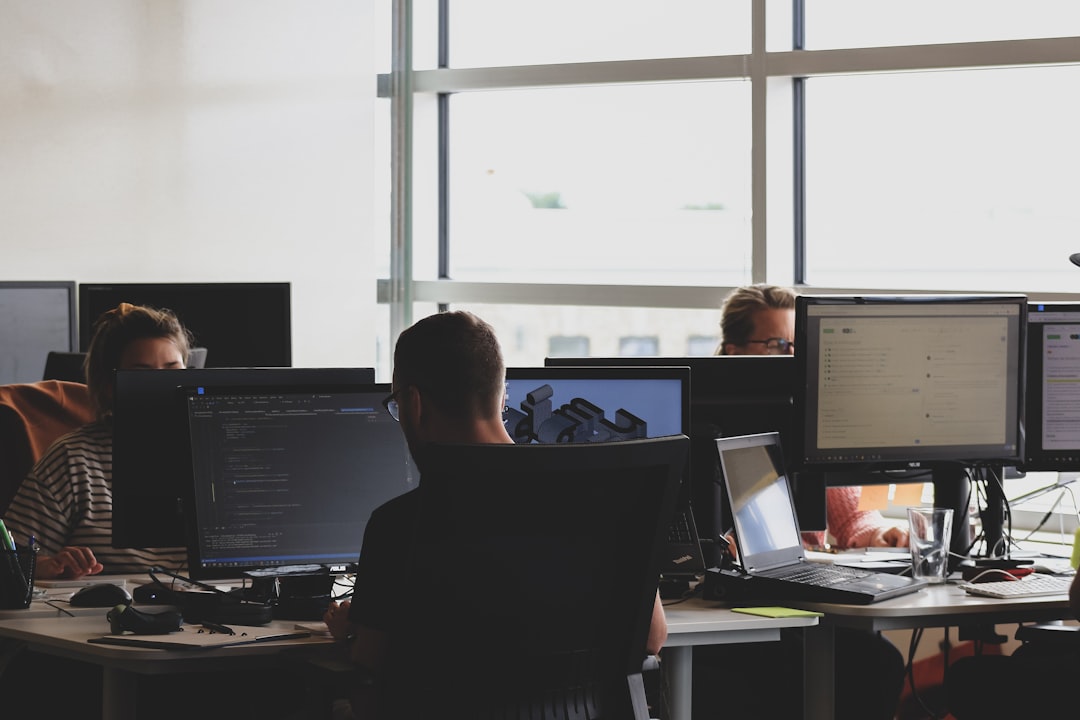 Multiple screens showing social media management tools