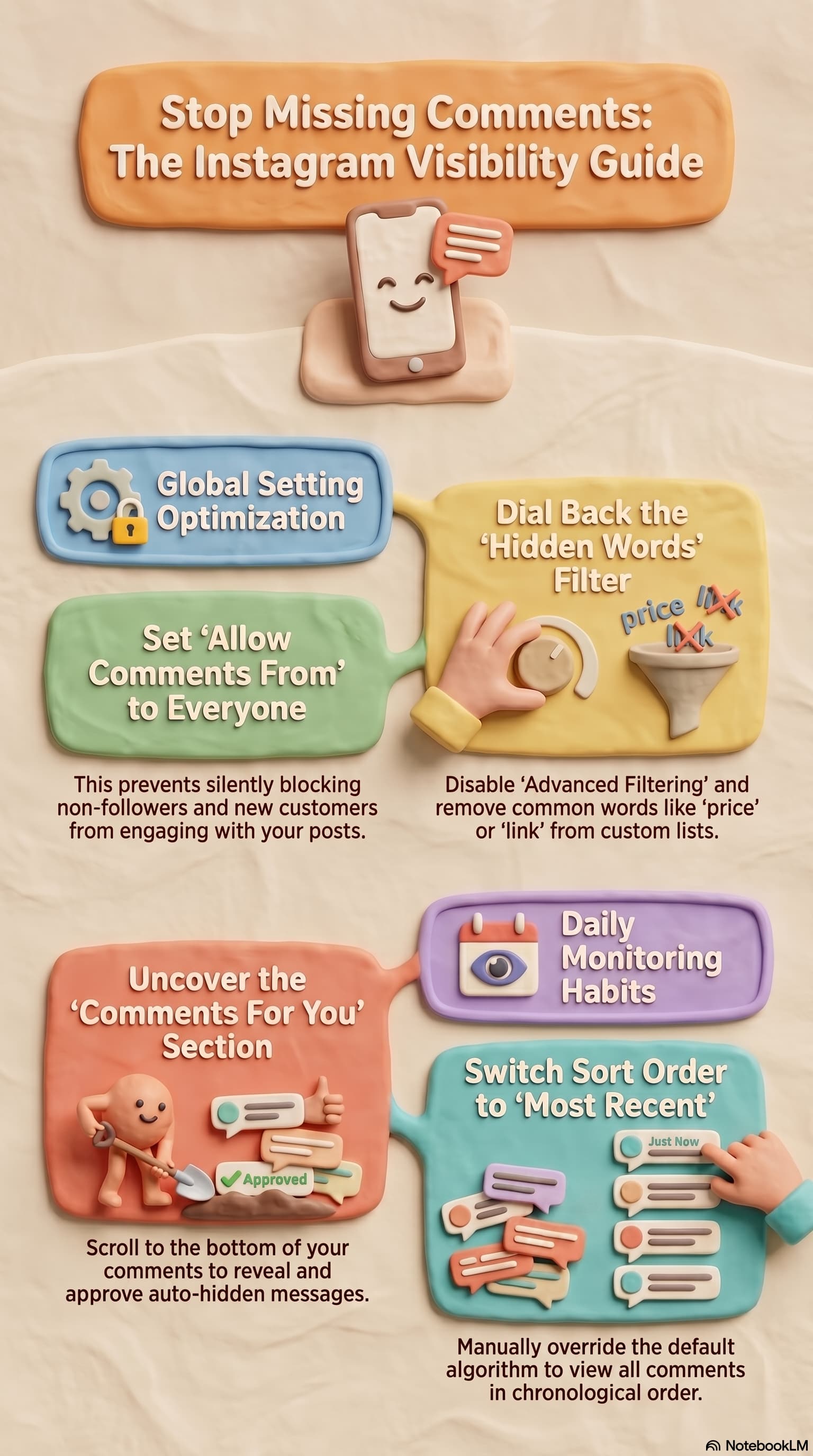 A claymation-style infographic titled 