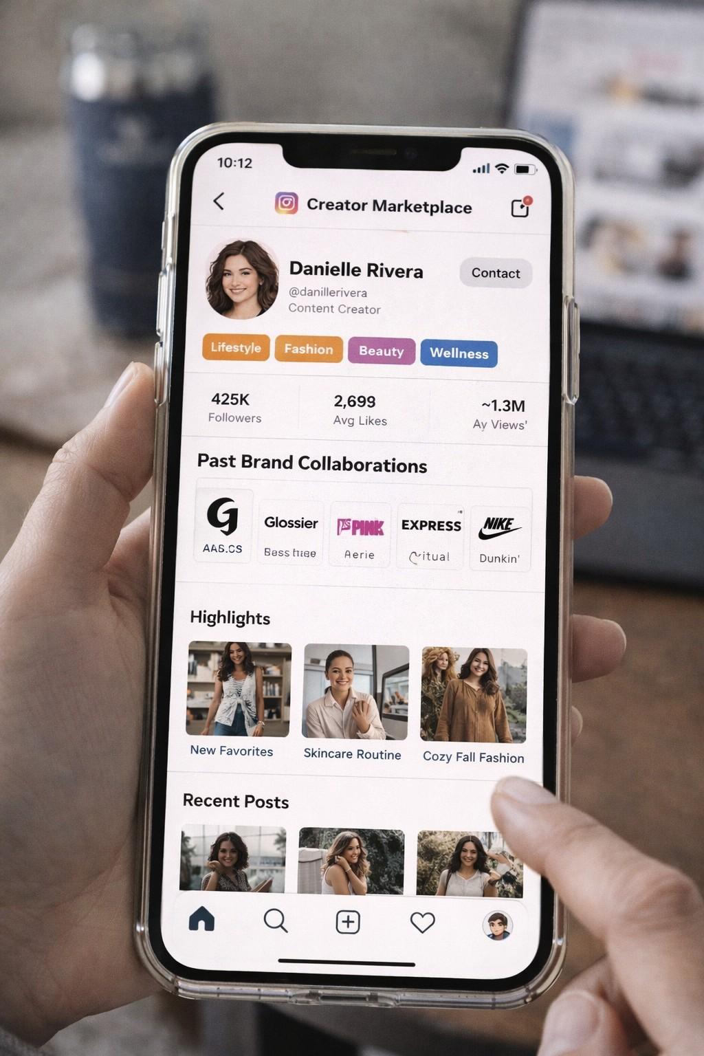 Instagram Creator Marketplace dashboard in 2026, showcasing high-performing content that blends raw authenticity with targeted B2C niches to maximize brand ROI and human-driven engagement.