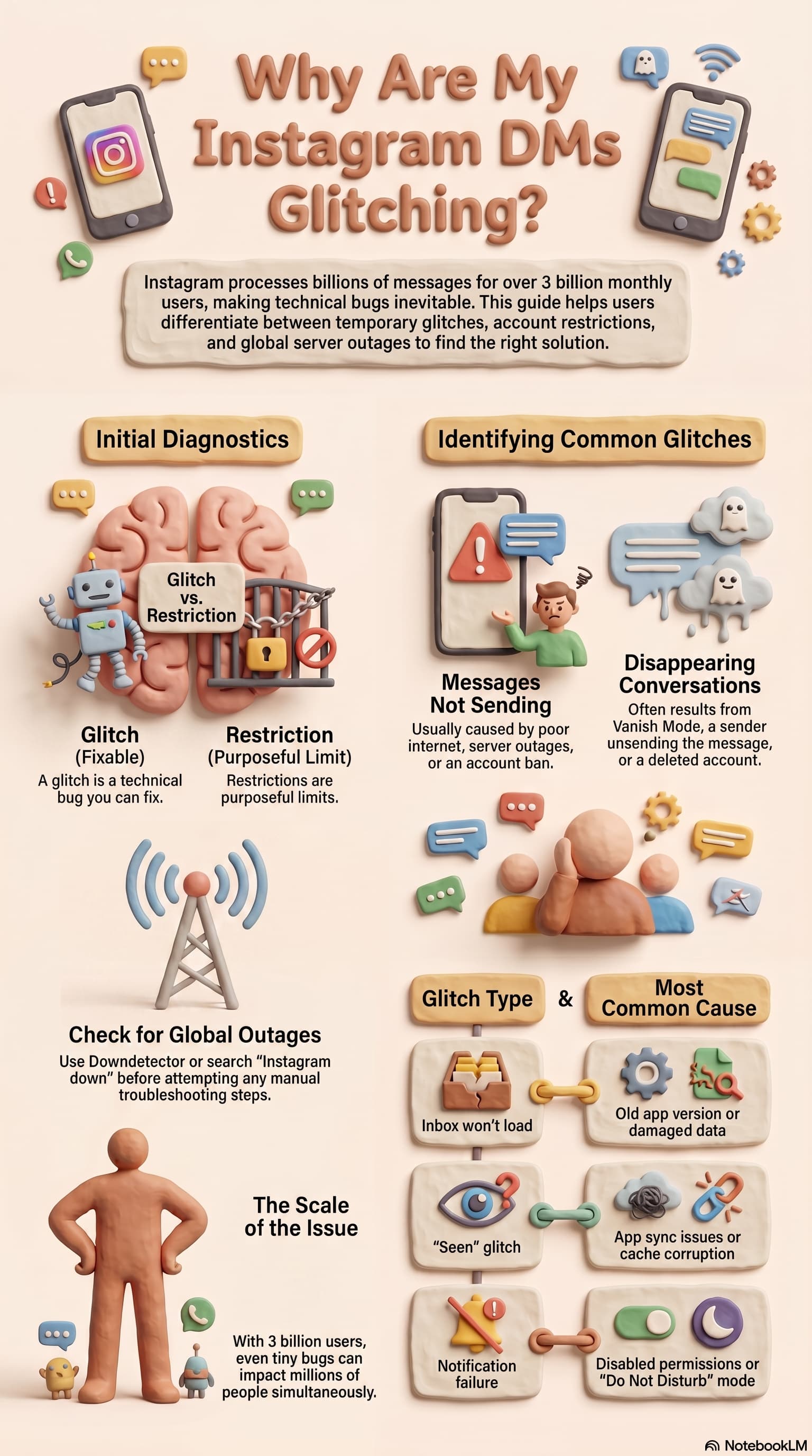 A 3D claymation-style infographic titled 
