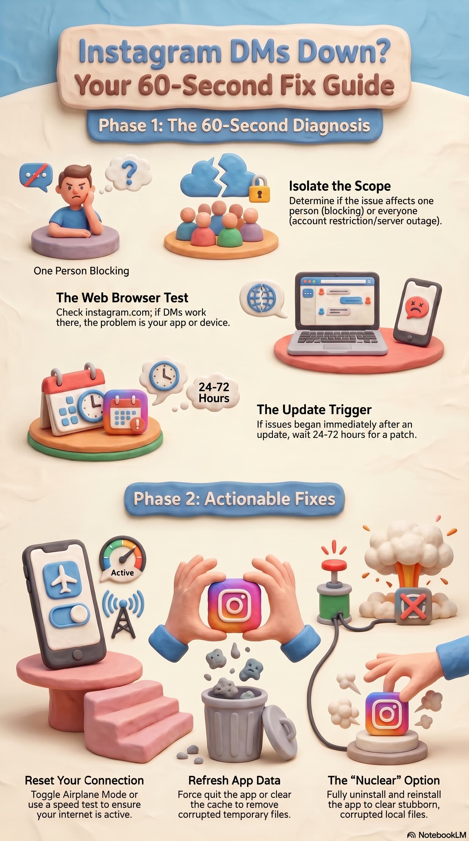 A 3D claymation-style infographic titled 