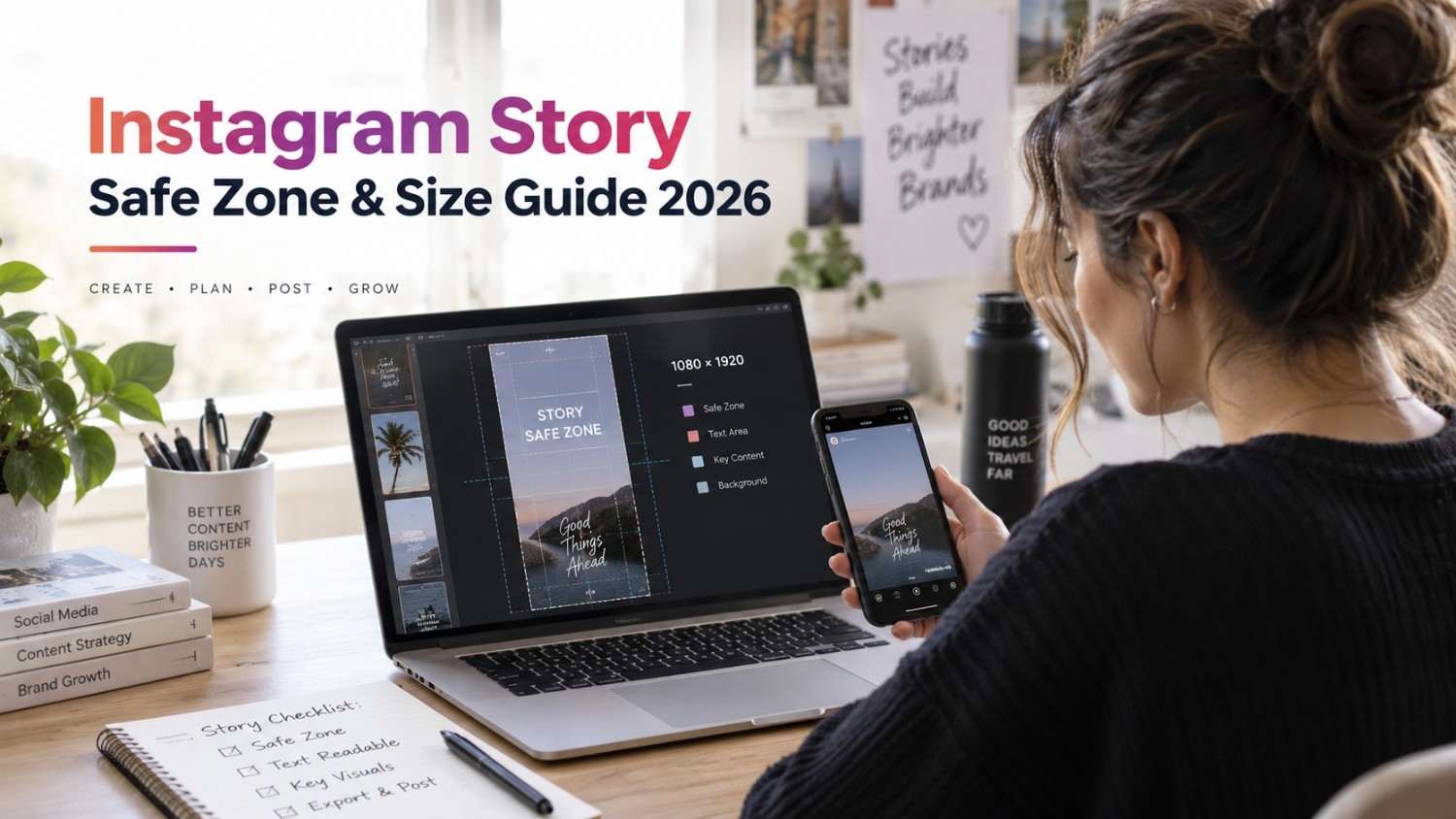 Instagram Story Dimensions & Safe Zones 2026 (Free Templates)