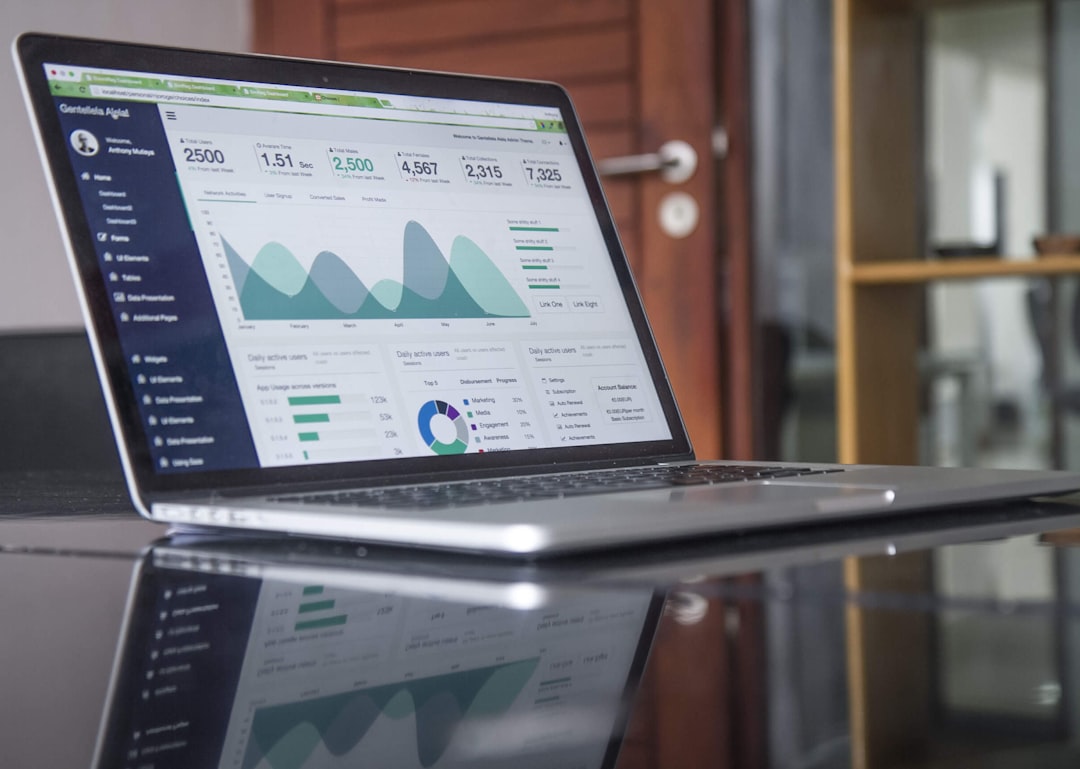 Social media dashboard showing performance metrics and analytics